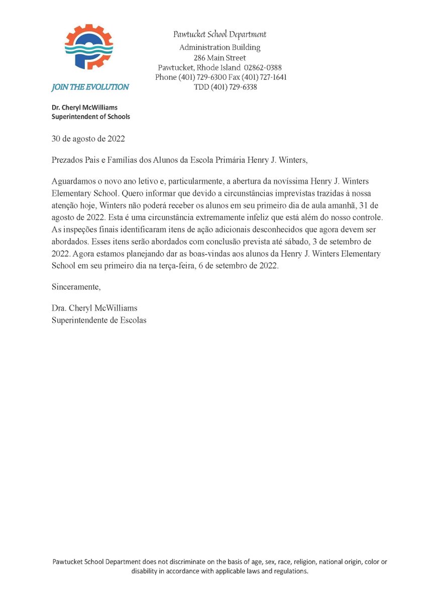 Pawtucket School Department tweet media