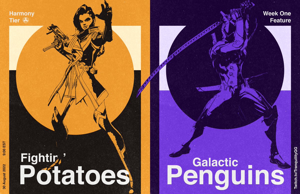 StarchESports's tweet photo. Tonight, the Fighting Potatoes open up the NA Harmony Tier season with a Featured Match against @OW_Galactic!  Tune in to support the Potatoes at 9 PM EST at https://t.co/ObDYbjMQeZ!

#potatoesfrytogether https://t.co/J7cDXPYmGy