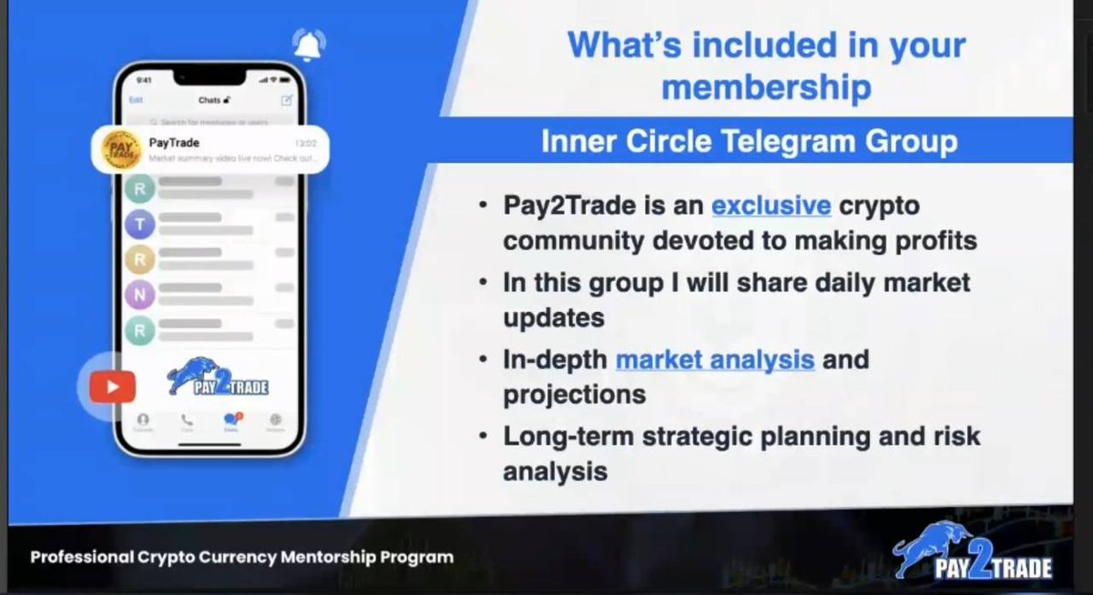 lock_pay's tweet image. Hello, LockStars 🤩

We are excited to notify you that our Pay2Trade website is fully functional and ready for use🎉

Pay2Trade is a crypto mentorship program where we teach you how to make millions trading crypto

Website below for more details

paytotrade.com

#Crypto
