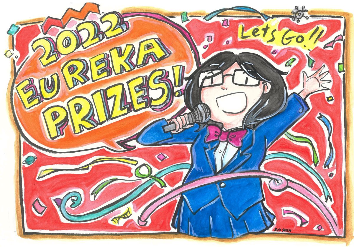 🎉It's the 2022 @eurekaprizes tonight - celebrating Australian research, #scicomm & science journalism. Congrats & best of luck to all the finalists - will be tuning in! ✨Watch live 7:15pm bit.ly/3e5H42A ✨Finalists bit.ly/3cyqAQ8 🎨:@ivyhish #EurekaPrizes