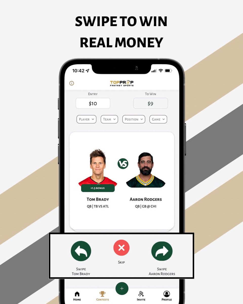 TopPropFantasy's tweet photo. 🚨 COMING SOON 🚨

The TopProp app is almost here. Get ready to Swipe to Win, play against your friends and win real money.

Coming to the App Store and Google Play Store before NFL Season 👀

Be the first to know when we go live: https://t.co/NBUyKjzQVU https://t.co/yaW2wCVwSz