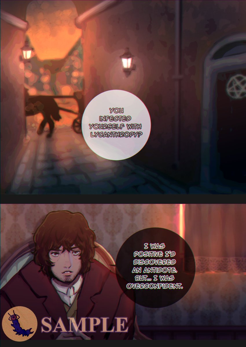 MiladyUfo's tweet photo. The first three pages of a werewolf-themed comic I'm aiming to have ready for Halloween. The full comic is 21 pages and is adult only 🌕🐺🔮
#nsfwcomic #teratophilia #Werewolf #monsterfucker #theydidthemash https://t.co/dErHzYAola