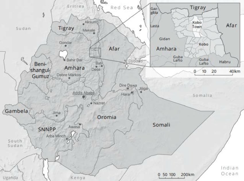 ShebaPushStart's tweet photo. Fighting persists in Kobo, North Wello Amhara Region as #TPLFinvaders persist on attacks on #Amhara region where thousands have been killed, suffered mass atrocities & forcibly displaced through TPLFโs ongoing aggression since they launched war in Nov.2020 & broke 3rd ceasefire https://t.co/SV7nc32zq2