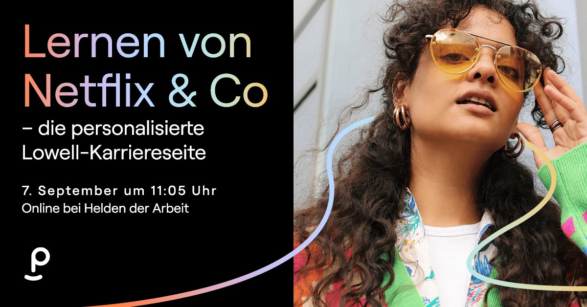 🚨👀 Heute in einer Woche findet das online-Event "Helden der Arbeit" statt - u.a. mit Lowell, die ihre Karriereseiten vorstellen und was es ihnen bringt, diese individualisiert und personalisiert zu haben.
Hier gehts zur Anmeldung: hubs.ly/Q01l8mYt0
