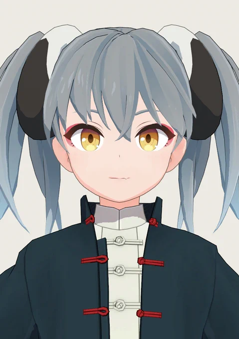 WIP.髪のハイライトどうしよう 