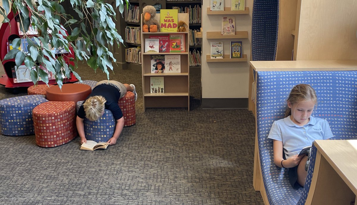 MrScott3rdGrade's tweet photo. What does a good reading spot look like? How do we participate in writer’s workshop? Students are enjoying getting into good literature and starting the brainstorming process for their narratives! #trinitylearns https://t.co/cBHufjPmJt
