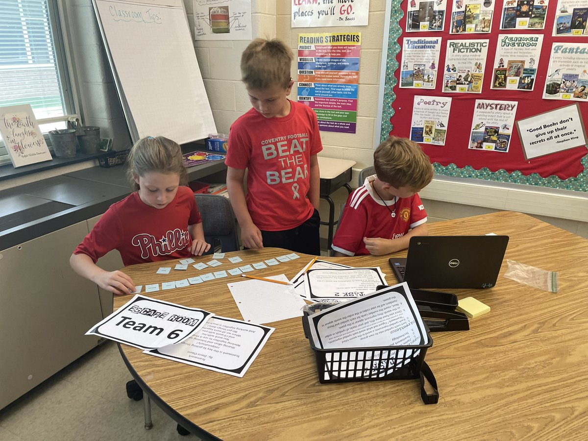 MrsWallsFC's tweet photo. Breakout room challenge= teamwork and not giving up when things get tough! https://t.co/3R587XRUOB