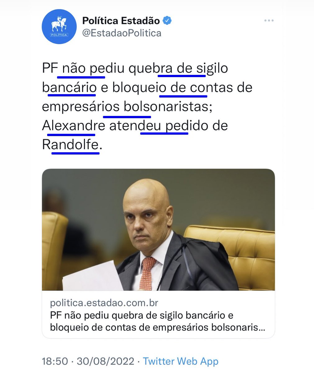 brom_elisa's tweet photo. Aberração Jurídica 

A.M está fazendo uma devassa na vida de empresários bolsonaristas, atendendo pedido do Senador Randolfe, membro da Campanha do Lula?

Essa é a Eleição Transparente e Legal que tanto arrotam?

Pra que PGR??? https://t.co/vKGE1yl658