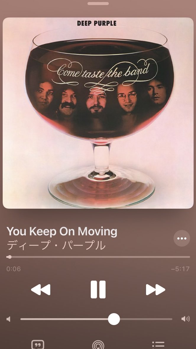 710Gozi's tweet photo. 今朝の一曲
#DeepPurple
#YouKeepOnMoving
英国🇬🇧出身のハードロックバンド
1975年リリースの10thアルバム
『Come Taste the Band』
トミー・ボーリンが唯一参加したファンク色濃いアルバムから https://t.co/4g15b0LAl0