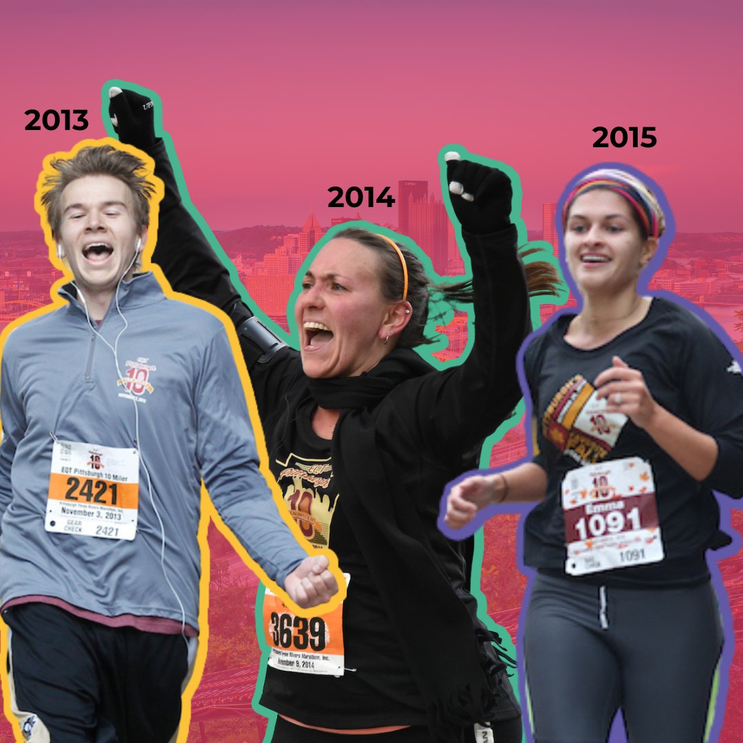 Pgh10Miler's tweet photo. 9 years of @EQTCorp Pittsburgh 10 Miler #RaceDay shirts! Who is excited to see the 10th anniversary shirt?! ππ We'll be revealing this year's shirt for 10 mile and 10K participants TOMORROW. π #pittsburgh #pghrunner #runpgh #runwithp3r https://t.co/bJgKbRzpqd