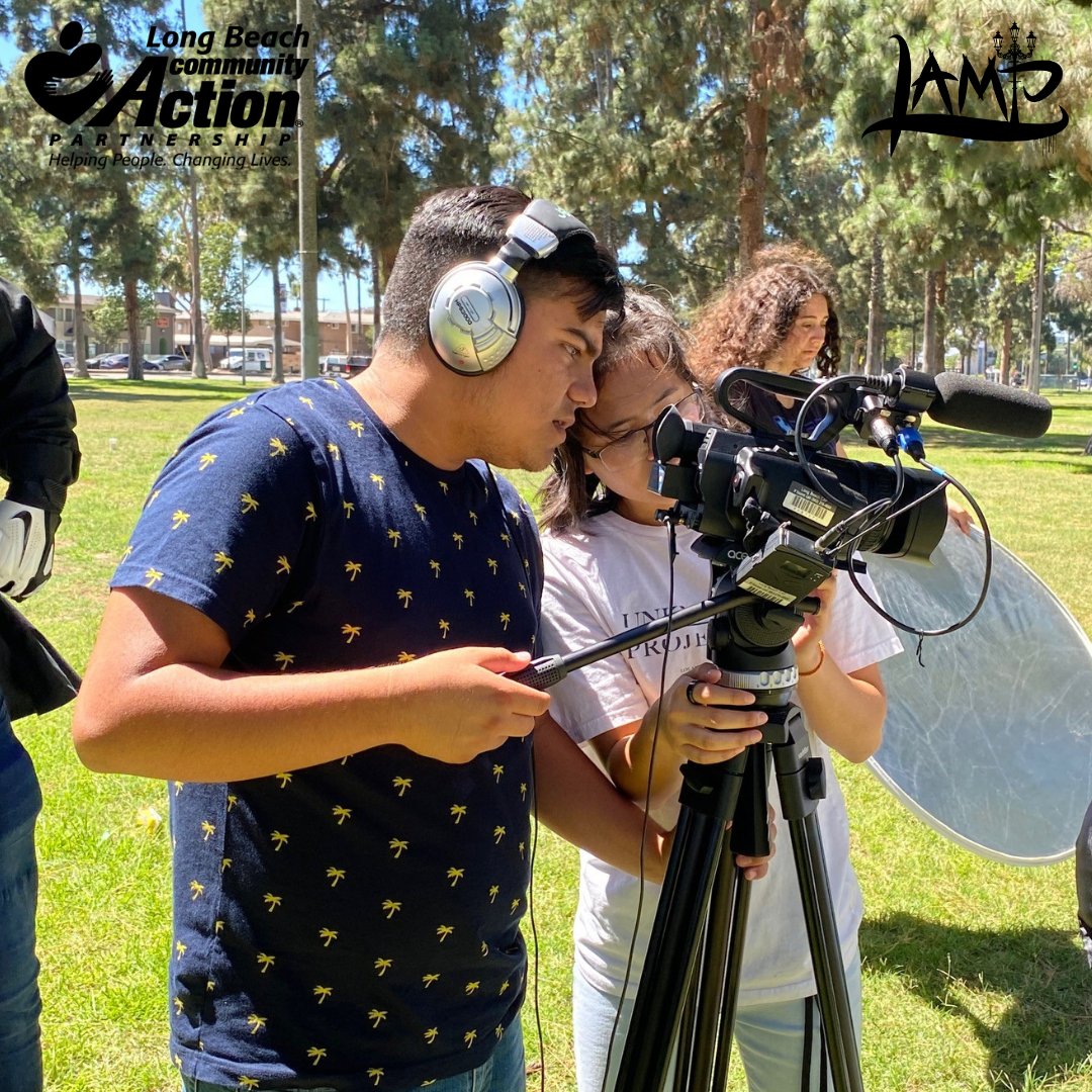 LongBeachCAP's tweet photo. Quiet on the set! Our LAMP Film/TV Production interns put the ACTION in Community Action Partnership! LAMP is a program of @LongBeachCAP
.
.
.
.
.
#FilmProduction #YouthLeadership #LAMPLongBeach #LBCAP https://t.co/933yLvgXz7