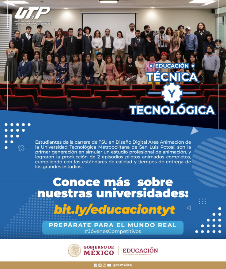 DireccionUTyP's tweet photo. La Educación Técnica y Tecnológica es el paso para lograr tus objetivos.🏫 📚 Modelo de educación basado en competencias, porcentaje de conocimiento práctico del 70%, sé un exitoso profesional a través de la educación #TécnicayTecnológica. Conócelas en 👉https://t.co/j7iowSK7qw https://t.co/JA2v6cskss