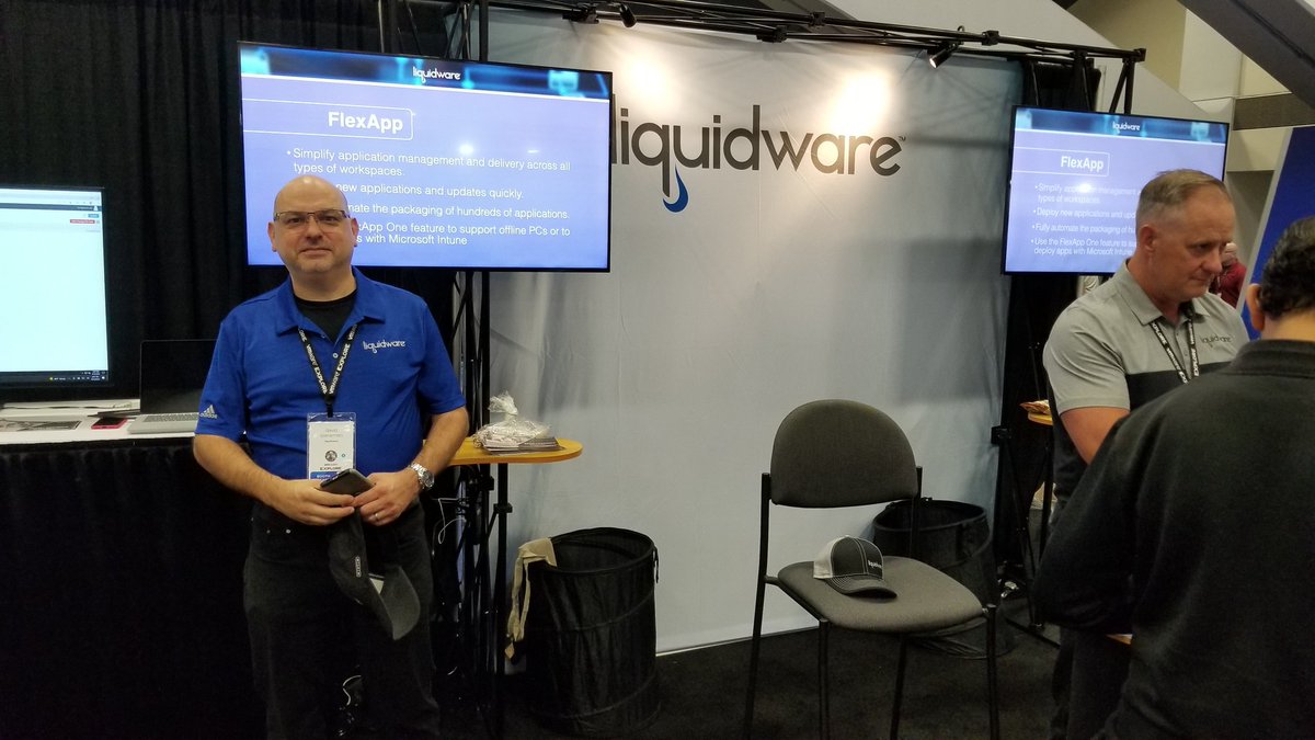 vmblog's tweet photo. At #vmwareexplore? Dont wait. Go see @liquidware at their booth. You'll want to see a demo of FlexApp One and ask about CommandCTRL. https://t.co/fHduWdAidm