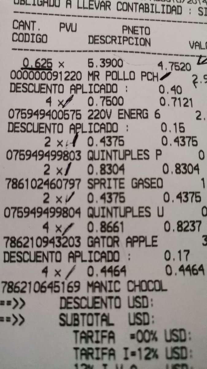 Mafernandajq's tweet photo. @MegaSantaMaria El día de hoy realice una compra y llegando a mi casa me llevo la sorpresa que me han cobrado un articulo con este código 0625 y resulta que nada de lo que esta en mis fundas corresponde a  y por esto me facturaron el valor de 4,75, es indignante que esto suceda https://t.co/F2WCn156t4