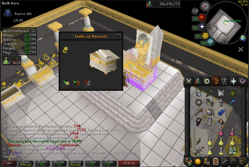 2 threads, ward split at 3kc and 28kc ring