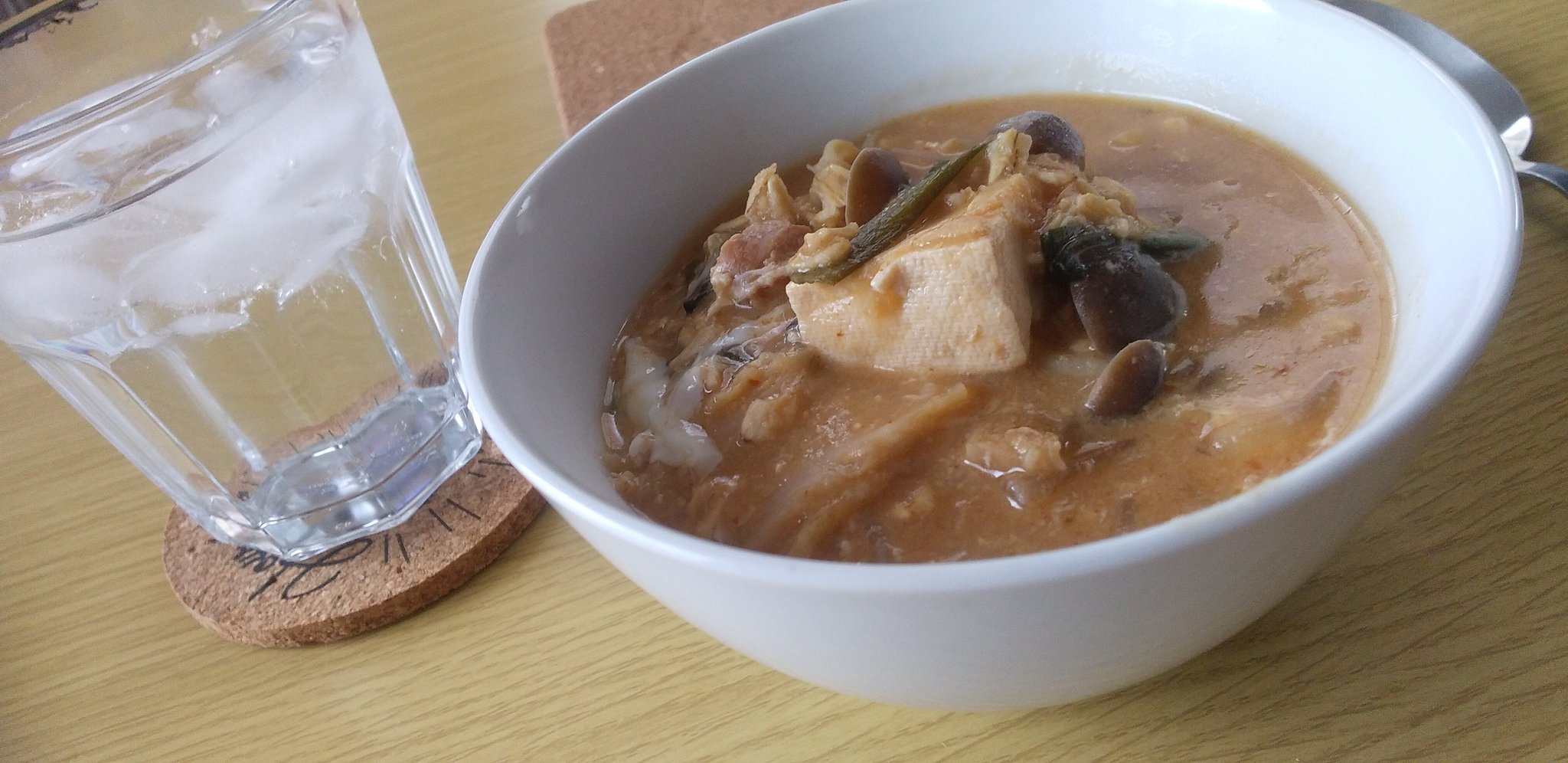 かばたん 今朝の体重61 3 昨夜のご飯がキムチ鍋だったので 残りでオートミール雑炊にしました T Co dusgeolc Twitter