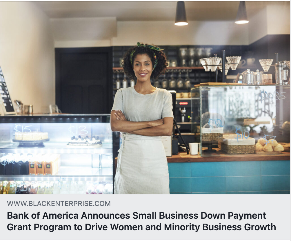 AngelaTheCFO's tweet photo. Bank of America today announced the launch of a Small Business Down Payment Grant Program to drive business growth and help create generational wealth opportunities for minority and women business owners.  Read more here: https://t.co/kokQ8nqtUp

#bankofamerica... https://t.co/9qfHzHoeOs