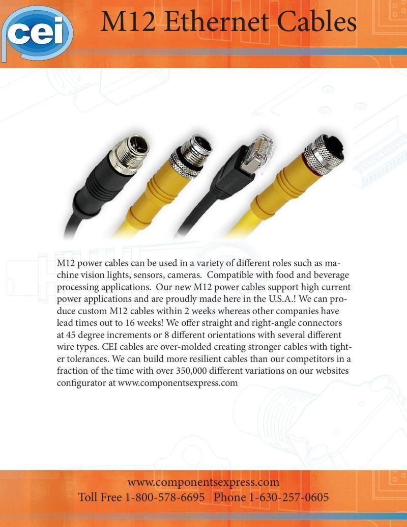 componentsex's tweet photo. Our M12 I/O cables are made in the U.S. which means much shorter lead times! Check our cable configurator and place your order today

https://t.co/Yw7C3giYAG

#M12 #machinevision https://t.co/EvQqCHqQeQ