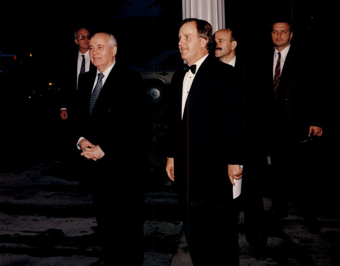 I hosted Mikhail Gorbachev in Charlotte for a foreign policy speech in 1994. While reviled by Putin for dismantling the Soviet empire, his glasnost and perestroika reforms liberated hundreds of millions of people from authoritarian rule, sadly again under siege by Putin.