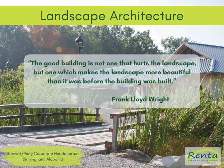 renta_uld's tweet photo. “The good building is not one that hurts the landscape, but one which makes the landscape more beautiful than it was before the building was built.” ~ Frank Lloyd Wright #RentaUrbanLandDesign #landscapearchitecture #thisislandscapearchitecture #franklloydwright https://t.co/gX7MiTq1Xd