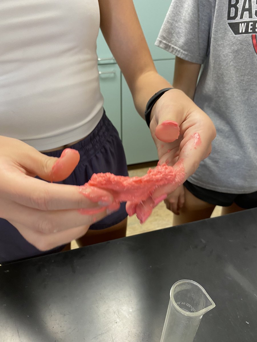 wdhsbowles's tweet photo. #wdbobcats at it again in PSChem! Today’s inquiry: How to make a rubber ball! Students nailed it! #scienceinaction #freshmenrock https://t.co/5wDpv9vN9P