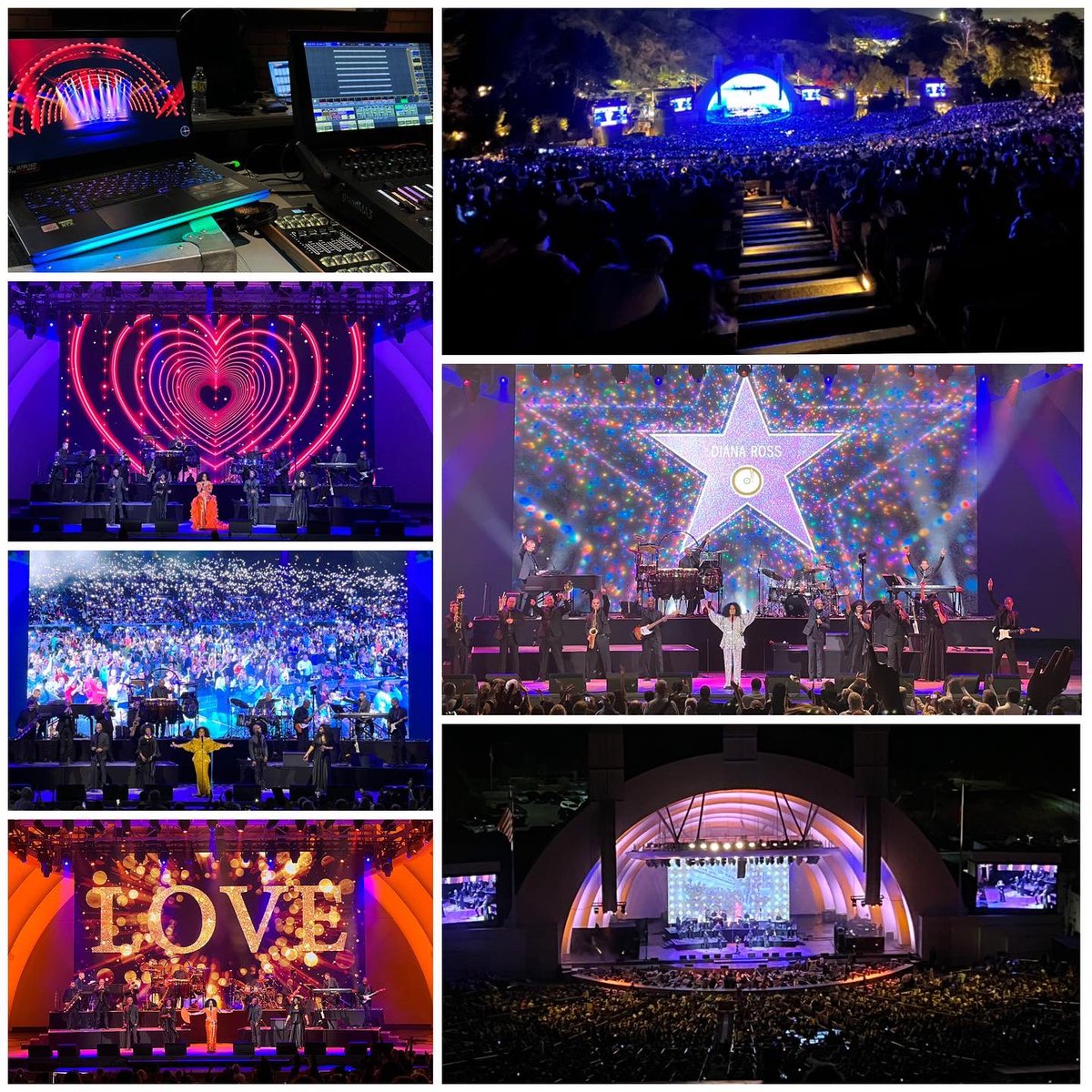 Vis_Connection's tweet image. This weekend we started the US tour dates for @DianaRoss at one of the most iconic venues in the USA. @designforlive and @d_horner of @Vis_Connection worked closely with creative director Phil Griffin in bringing the successful visual feel from the European tour over to the USA.