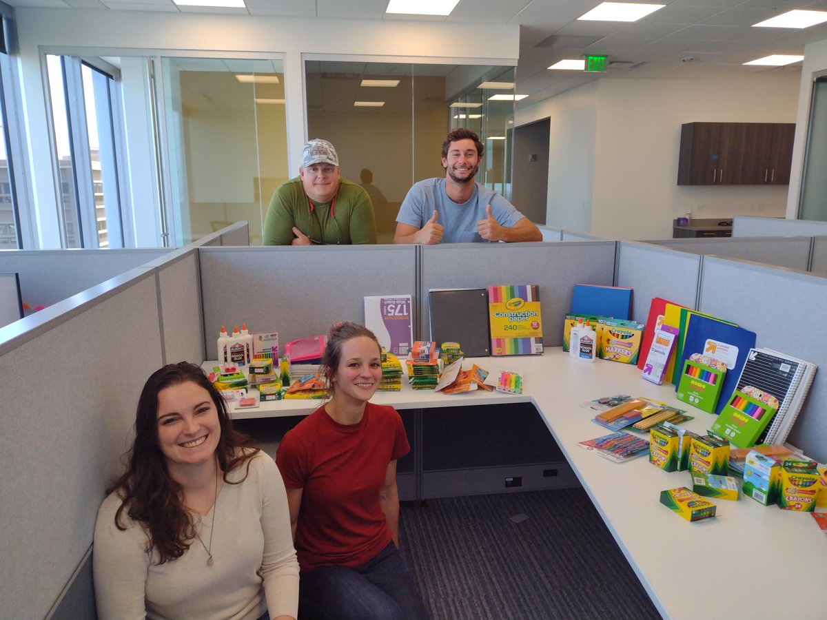 Atlas_technical's tweet photo. This year Atlas Young Professionals Employee Resource Group led a Back-To-School drive to provide much needed supplies to schools in underserved communities. These supplies were distributed to 15 organizations, ensuring that kids had supplies for their first day of school. https://t.co/O9P7b4gWV4