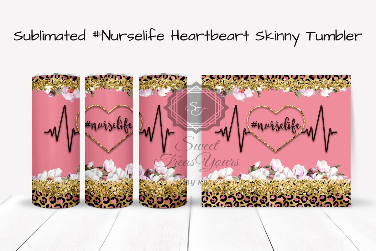 SweetTreasYours's tweet image. Excited to share the latest addition to my #etsy shop: Customizable Sublimated Leopard Pink and Gold #Nurselife Heartbeat 20 oz or 30 oz Skinny Tumbler etsy.me/3Tso2DE #pinkleopard #gold #metal #personalized #customized #20oz #skinnytumbler #SweetTreasYours