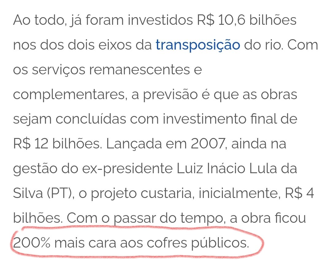 LuanVas2's tweet photo. @saletemoraessm @FlavioBolsonaro @jairbolsonaro Lula fez aproximadamente apenas 25% da transposição do "Velho Chico" aqui no Nordeste. A obra teve 27 intervenções apenas para desviar dinheiro público. Quando Bolsonaro deu início à obra ainda estava no começo, pois estava tudo deteriorado, uma transposição de 3.000 km. https://t.co/dMKRWYhoa1
