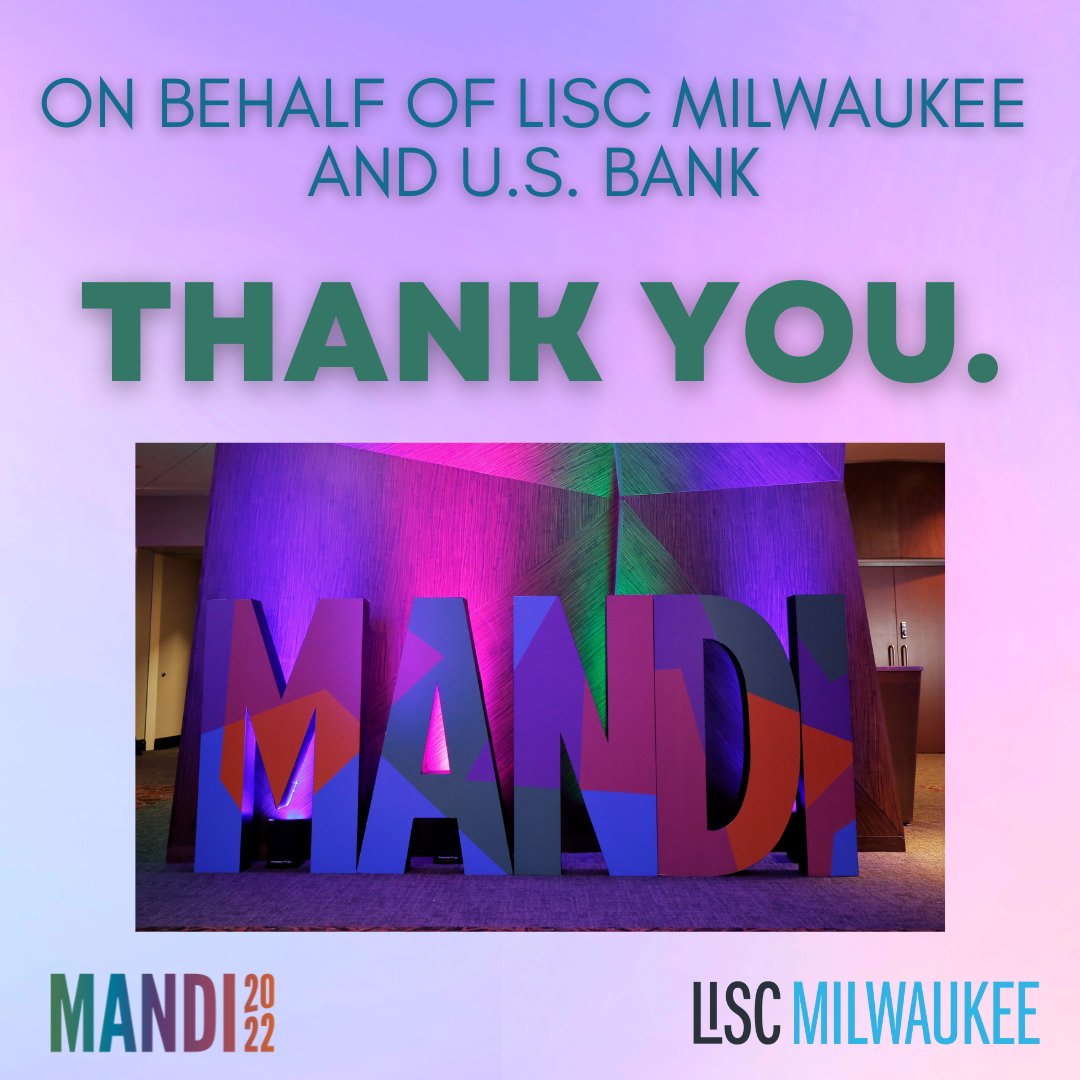 LISC_Milwaukee's tweet photo. Rewatch some amazing highlights from our spectacular evening at the 23rd Annual MANDI Awards! https://t.co/MmUloYcofc
#MANDI2022 #LISCMKE #EconomicDevelopment #NeighborhoodDevelopment https://t.co/50AZ7qNZHm