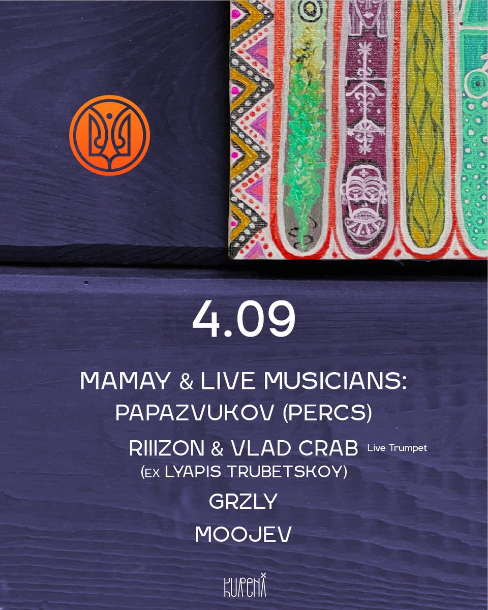 DJGRZLY's tweet photo. My first gig after beginning of this war. Of course this is charity event and you will hear beautiful downtempo set from me. https://t.co/X8p0FXkAuM https://t.co/4CaCBgPZ5S