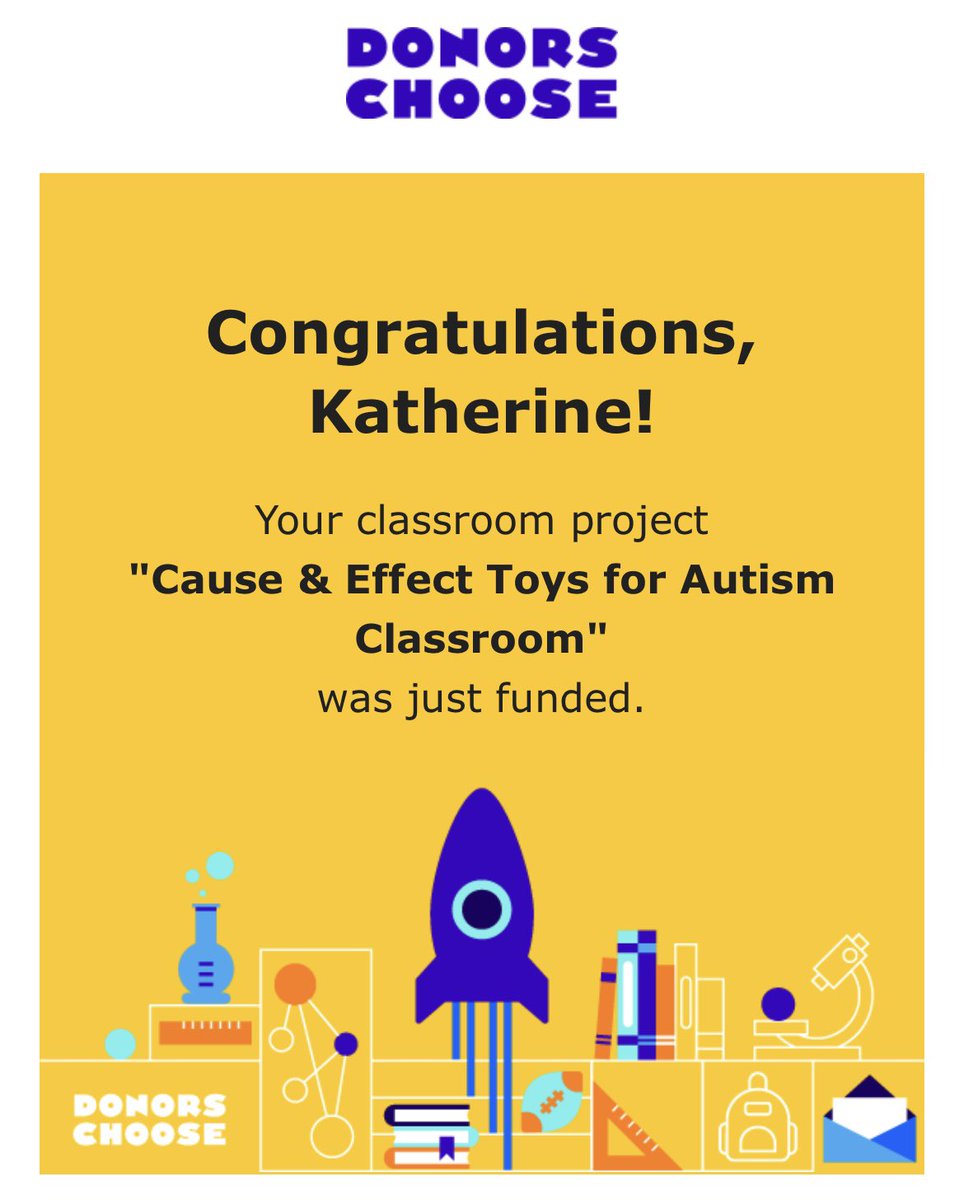 Thanks to the amazing donors who supported my project! I can’t wait to get these items and just in time for school to start! <a href="/DonorsChoose/">DonorsChoose</a> <a href="/SPMA_SPPS/">SPMA</a>