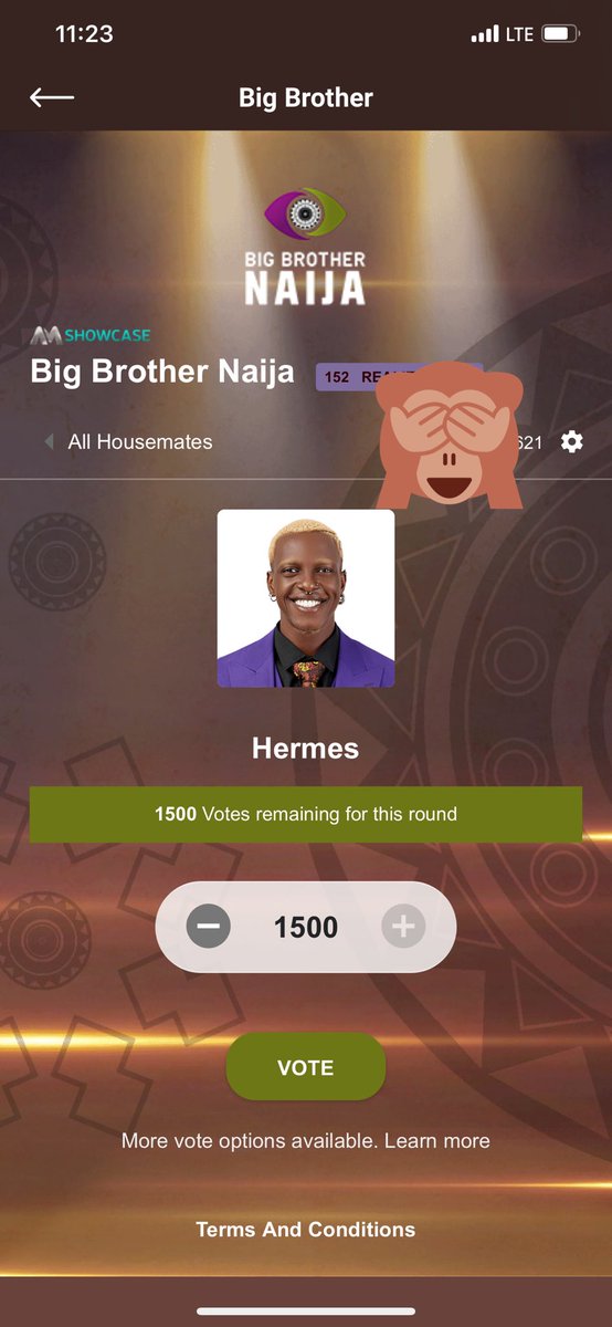CaliKay18's tweet photo. #BBNaija please vote Hermes!!!! There is no time again! Hermes is at the bottom of the poll!!! He can’t go home! Please vote Hermes #BBNaija https://t.co/hegyPxT8PB