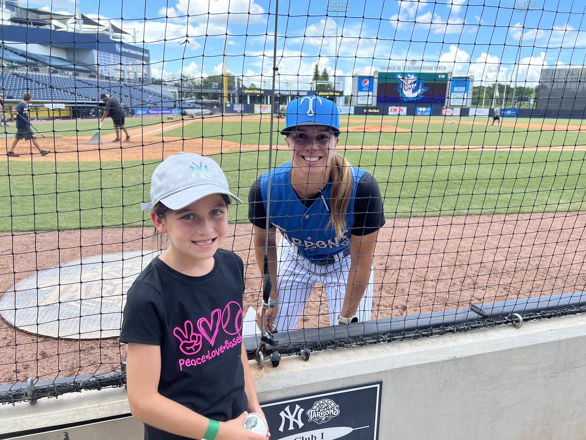 Going to watch Washington Nationals play… have to appreciate my daughters drive in the sport! She doesn’t see a baseball player… she sees a girl succeeding in the sport! It’s easy with a great role model! @_rachelbalkovec #girlscanplaytoo