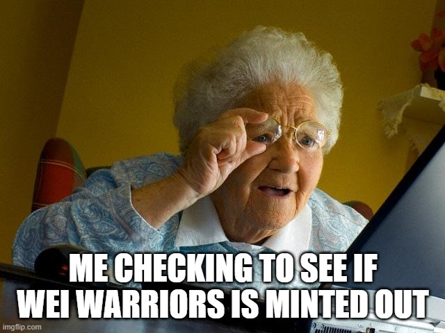 chingpangwei's tweet photo. If you cant laugh at yourself everyone else will do it for you, cant say that shit aint funny tho lol.

#weiwarriors #nft #nftcommunity #web3 #crypto #opensea #metamask https://t.co/XhAz1k1Qen