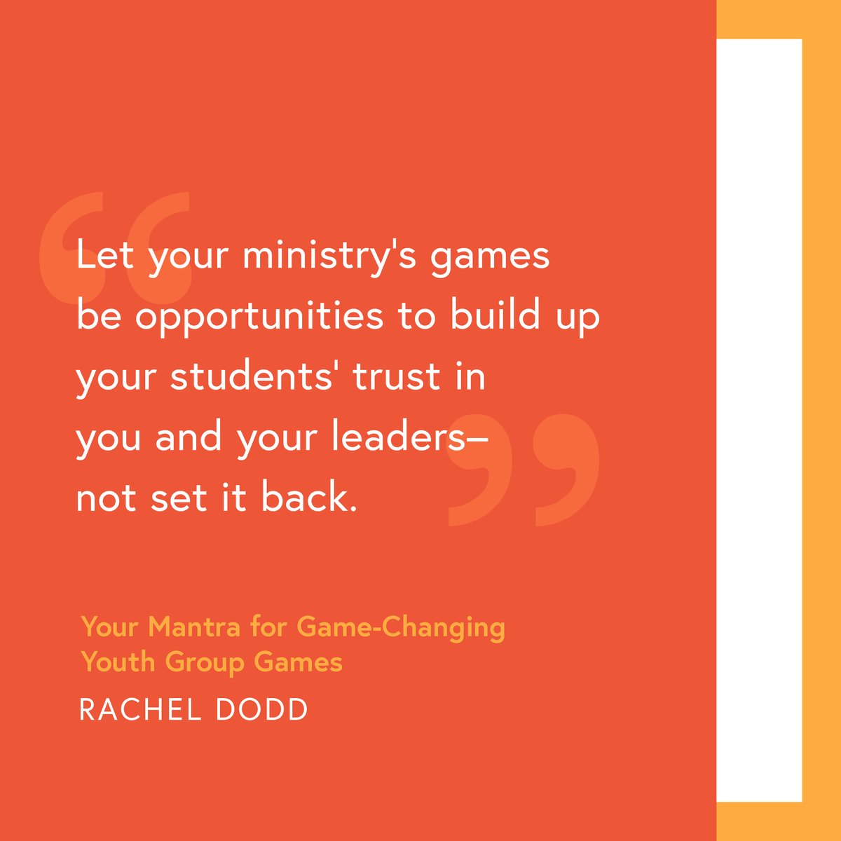 KPowellFYI's tweet photo. Wondering if your youth group games are fun enough?
There’s actually a more important question you should be asking.
Read this @fullerfyi post for a game-changing approach to youth group games.
#3bigquestions #stickyfaith #growingyoung #growingwith
https://t.co/JcX6oEuoMU https://t.co/PLfDPXlKkf
