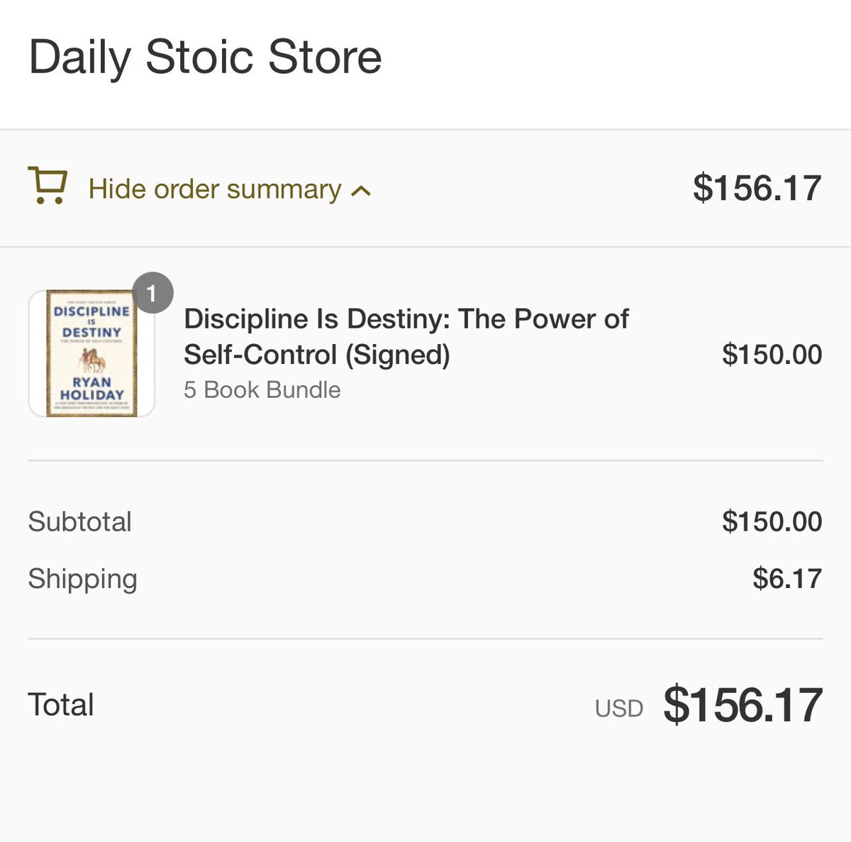 done and DONE ✅ 📚 @RyanHoliday congrats on the latest addition! #disciplineisdestiny