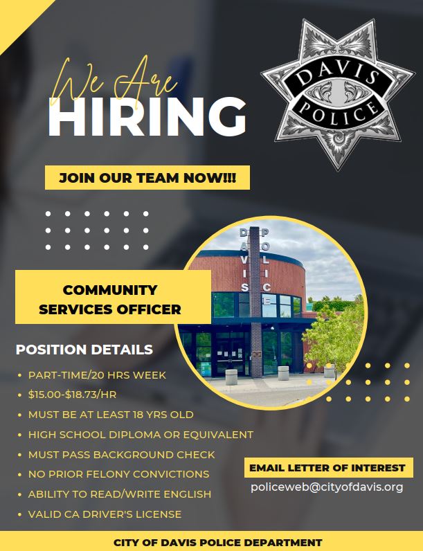 Davis Police Department tweet media