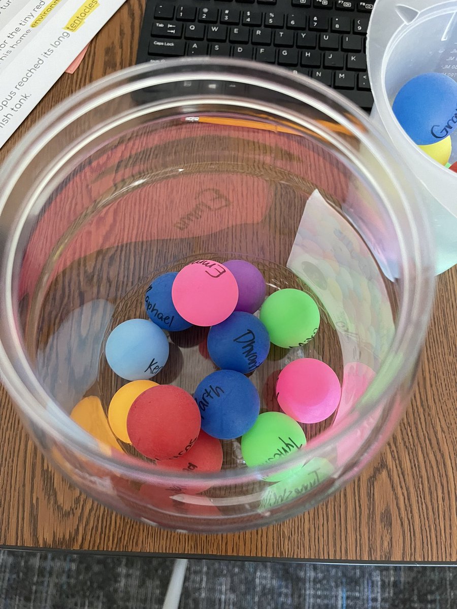 Christie Watts (@cwatts_2nd) on Twitter photo This is how we randomize & rotate! Each students name is on a ping pong ball, they loveee this! <a href="/OgleElem/">Ogle Elementary</a> #FISDmadetoshine This is how we randomize & rotate! Each students name is on a ping pong ball, they loveee this! <a href="/OgleElem/">Ogle Elementary</a> #FISDmadetoshine
