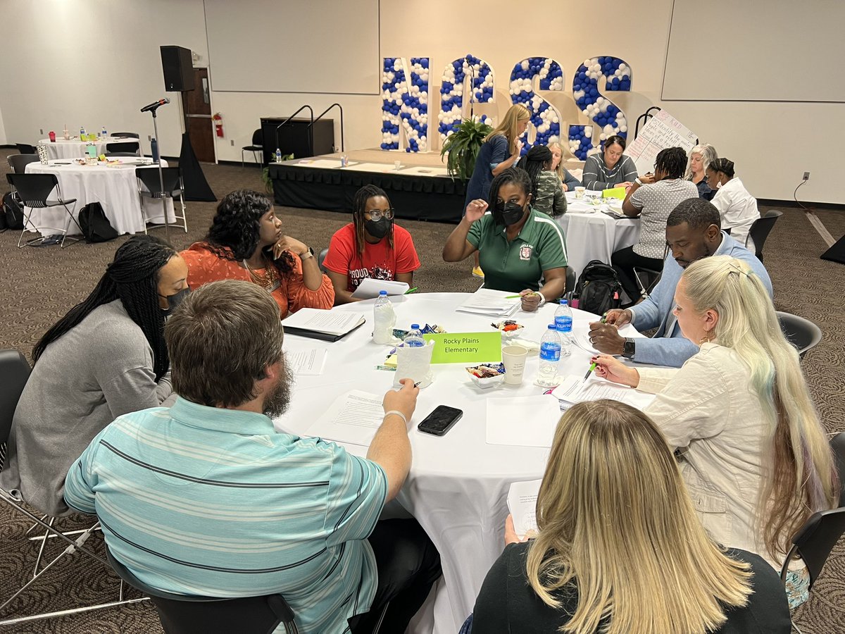 Day 2: Linking essential standards, learning progressions, and assessments. Thank you <a href="/MandyStalets/">Mandy Stalets</a> for helping us to keep moving forward! #ncssbethebest #ncssplc #atplc