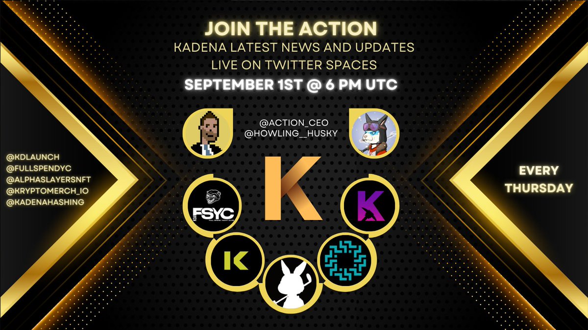 FullSpendMining's tweet photo. 🚨 We are excited to give away 1 Free mint, 25 $KDA, and 3 WL spots during this space! come hang out and AMA! 🚨
🦦To enter:
RT + Tag 3 + Follow: @FullSpendYC
& be present in the space👇👇
https://t.co/oS2BCvH8pa
#KadenaEco #FSYC #NFTGiveaway https://t.co/XvYvCUOcts