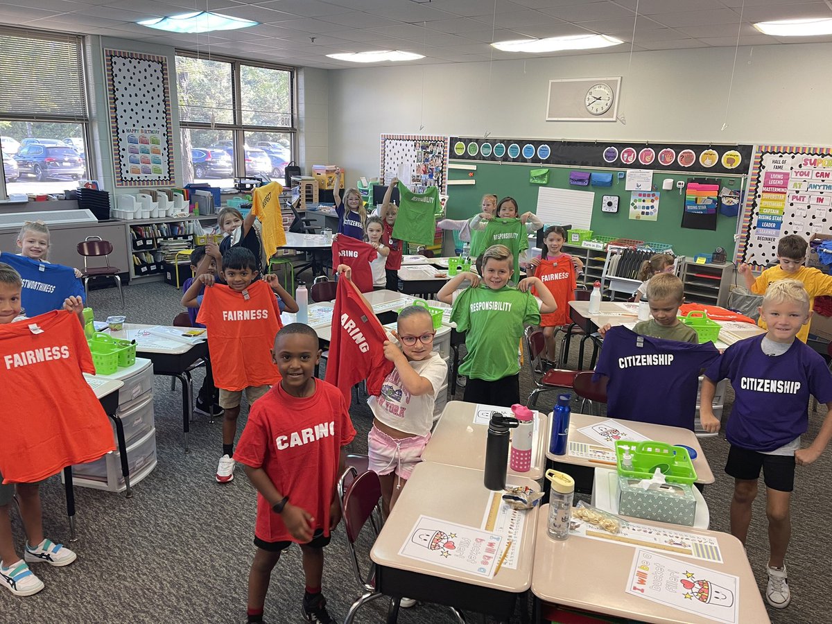 We were so excited to join our Character Counts pillars today! We can’t wait to wear our pillar shirts to our first Eagle Nest!