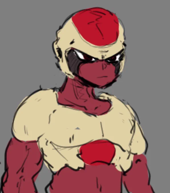More Dragon Ball OC doodles, this guys name is Toasta

He used to be a galactic emperor like Frieza but he got addicted to crack and LSD so he had to retire, he got off the drugs but he's not that evil anymore 