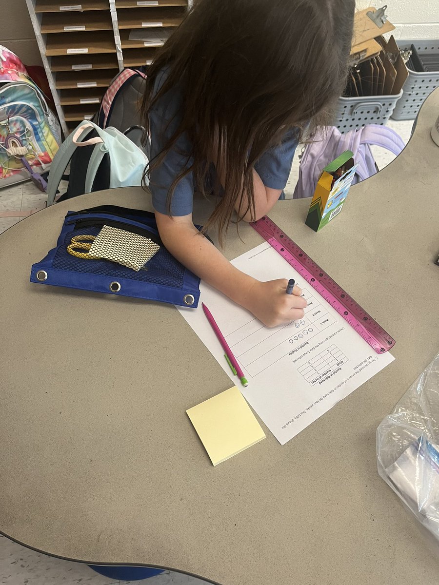 We were all excited for math workshop to be up and running today!