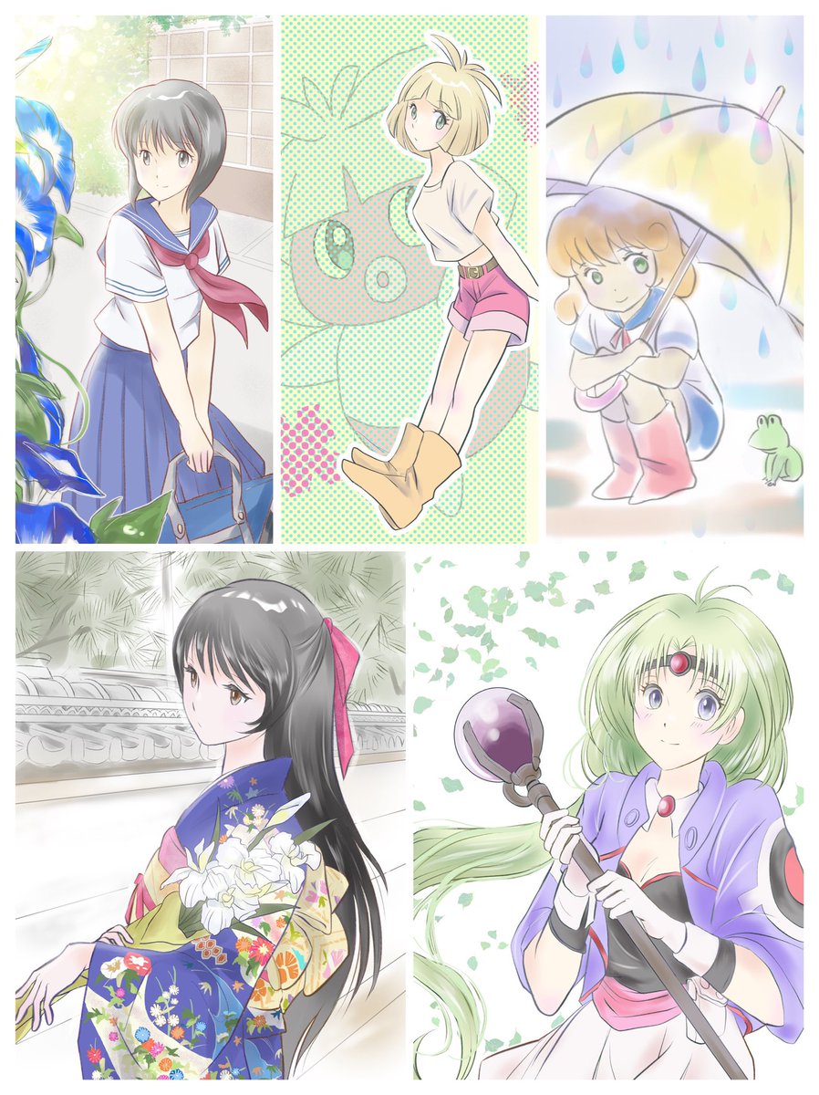 8月も終わりですね… 来月もよろしくお願い致します✨ #今月描いた絵を晒そう #イラスト練習中 #絵描きさんと繋がりたい