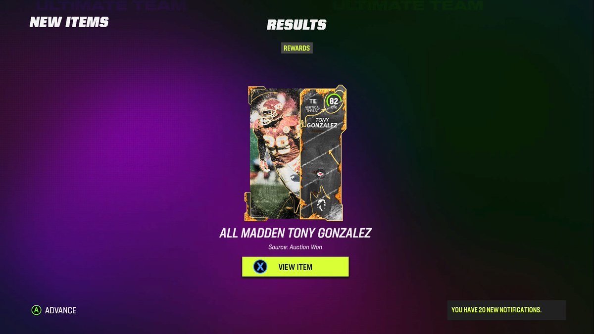 SnakeDoctor47's tweet photo. @TonyGonzalez88 Just picked you up in Madden NFL Football 23 Ultimate Team Mode and I couldn't be more excited to see my fav QB Joe Montana hitting you in the end zone! https://t.co/jANCq71uEf