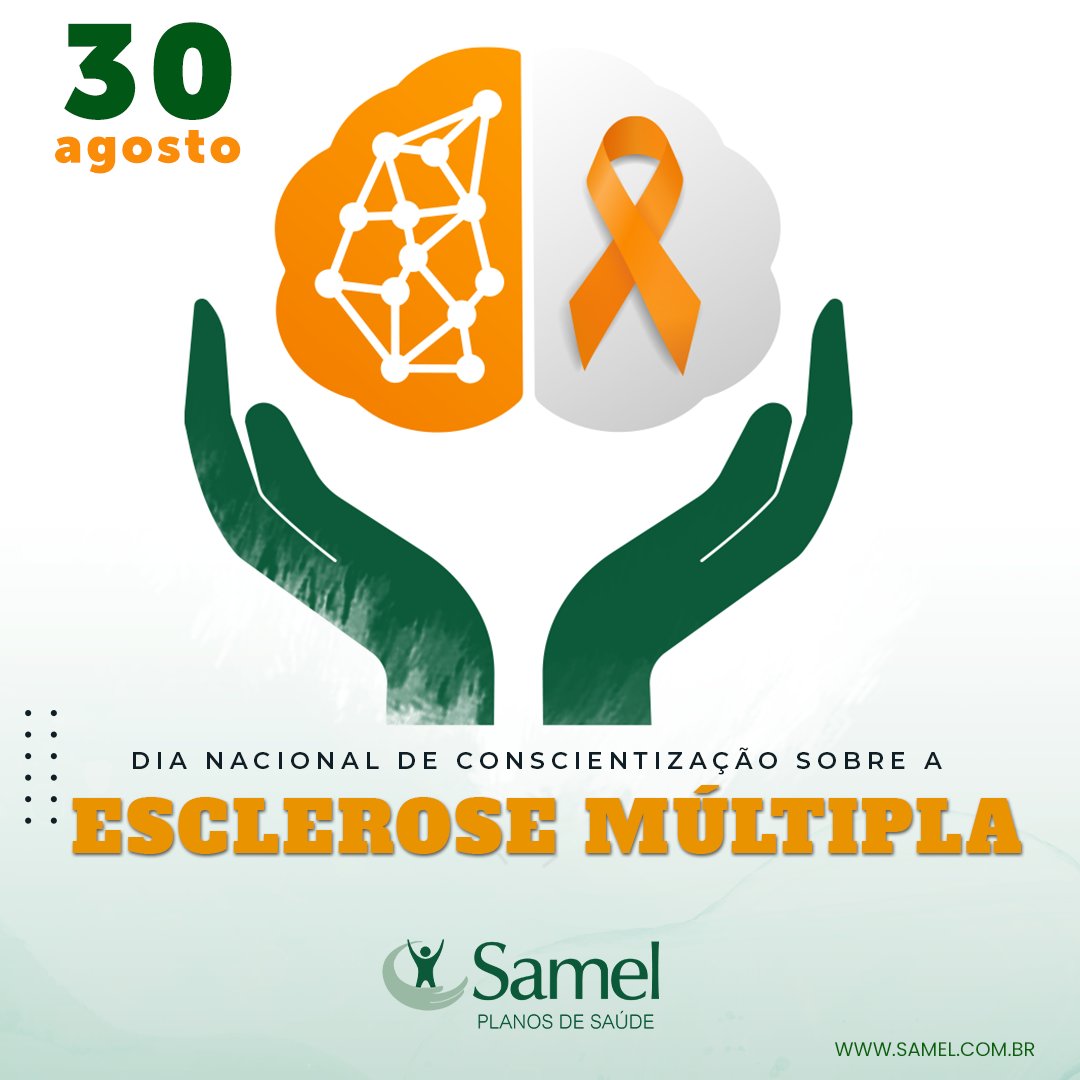 OficialSamel's tweet photo. Hoje dia 30 de agosto comemoramos o Dia Nacional de Conscientização sobre a Esclerose Múltipla.
A E.M não é uma doença mental, não é contagiosa, não é suscetível de prevenção, não tem cura até o momento, nosso objetivo é aumentar a visibilidade e orientar sobre a doença.
#samel https://t.co/IrEyghs1u7
