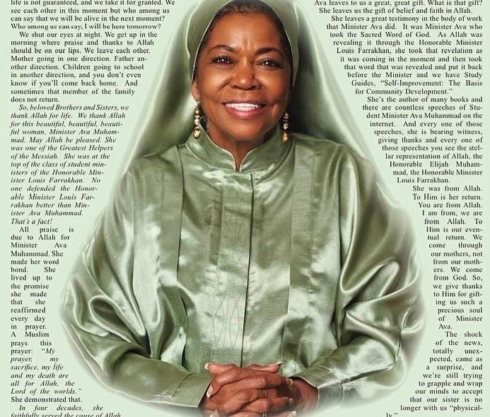 BOWTIEBOSS's tweet photo. ๐๐๐๐๐๐๐๐๐๐ Sis. Dr. Ava Muhammad โShe Made Her Word Bond!โ #DrAva #Mm32 #Farrakhan #ElijahMuhammad #NOI #NationOfIslam #Muslim #Islam #Chicago #Atlanta #AvaMuhammad #HolyQuran #Fajr #freepalestine #๐ #RealLove #NaturallyBeautiful #APDTA https://t.co/hVPICNJJa8