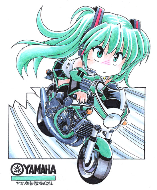 初音ミク 「おはようございます。3月9日がミクの日で8月31日がミクさんの誕生日ですかはっぴ」|Norioのイラスト