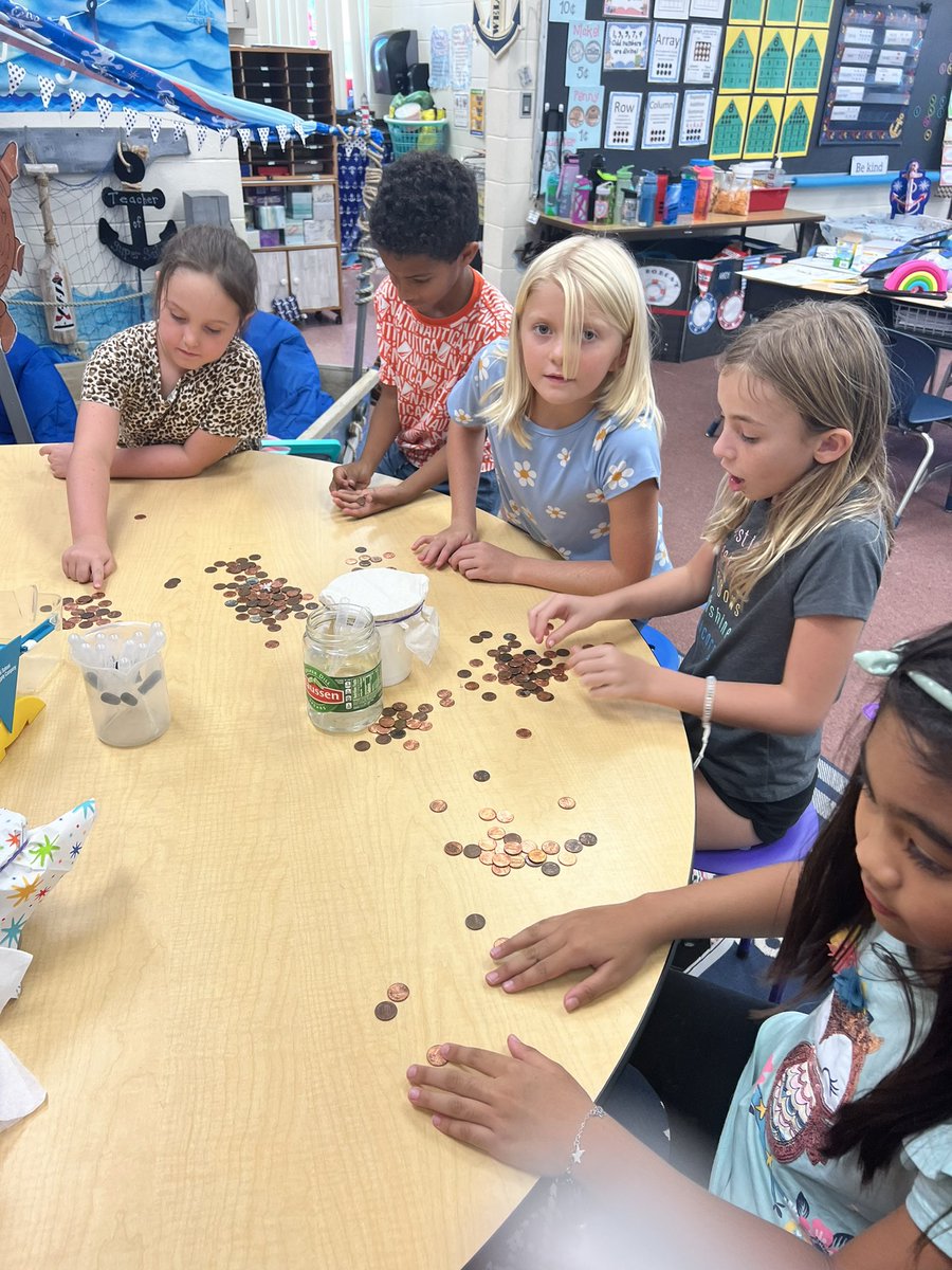 What a great day to be a 2nd grade scientist! Finishing up a Common experiment! Love creating thinkers! Doing it 2 times is so eye opening! #vcsElemscience